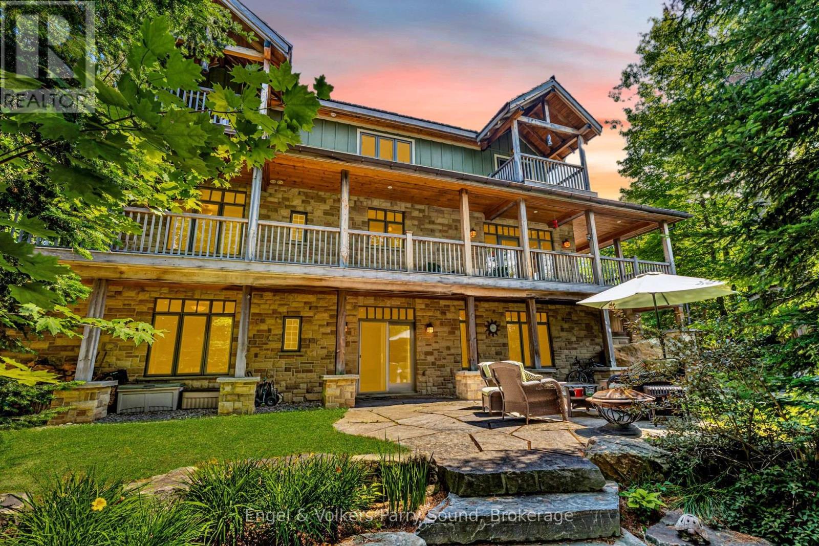Covered deck overlooking the forest