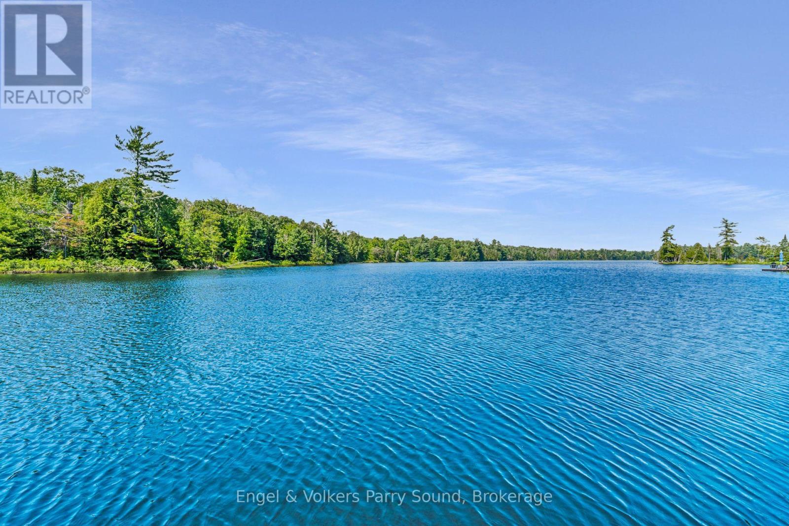 Limestone Lake waterfront and blue water